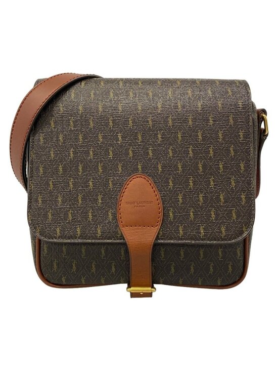 Yves Saint Laurent Handbags - Saint Laurent Paris Shoulder Bag Monogram Satchel Dark Brown Leather